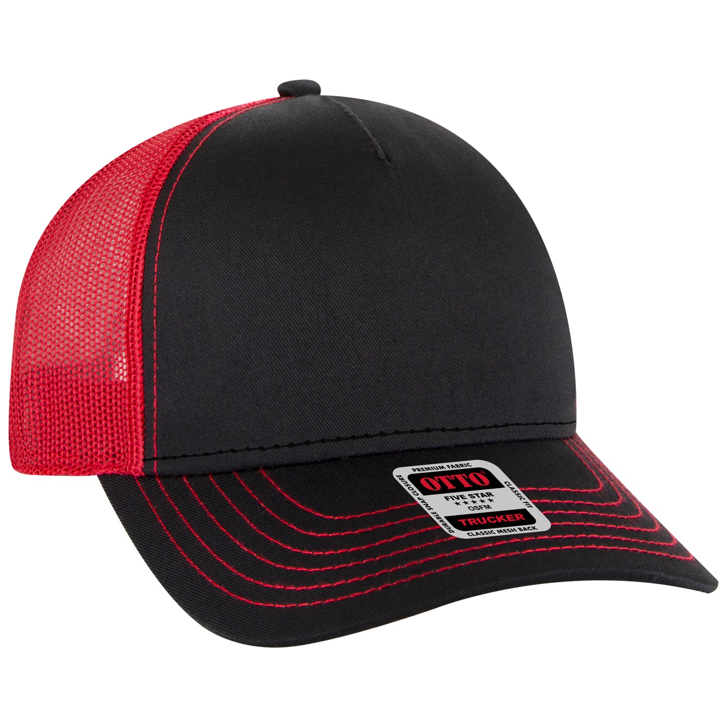 OTTO CAP 5 Panel Low Profile Mesh Back Trucker Hat