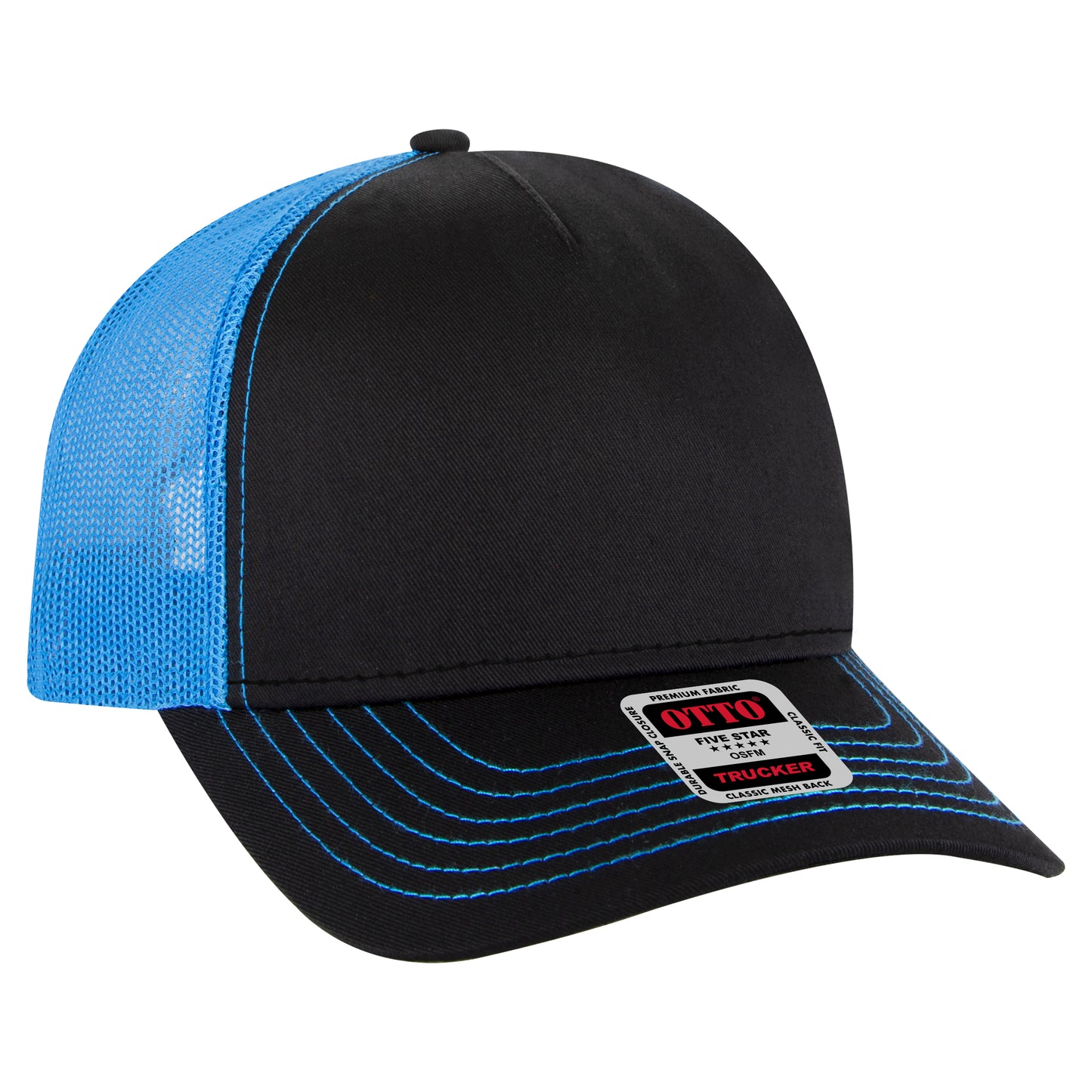 OTTO CAP 5 Panel Low Profile Mesh Back Trucker Hat