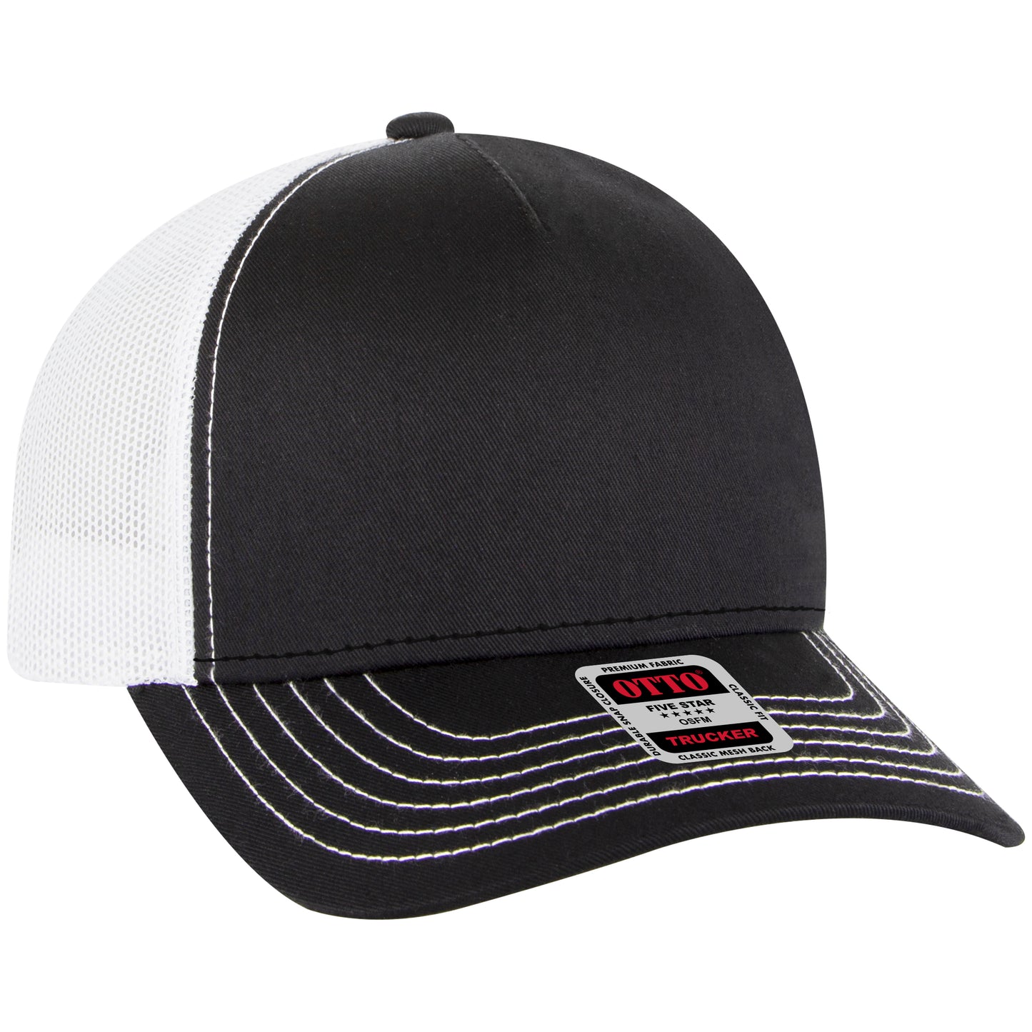 OTTO CAP 5 Panel Low Profile Mesh Back Trucker Hat