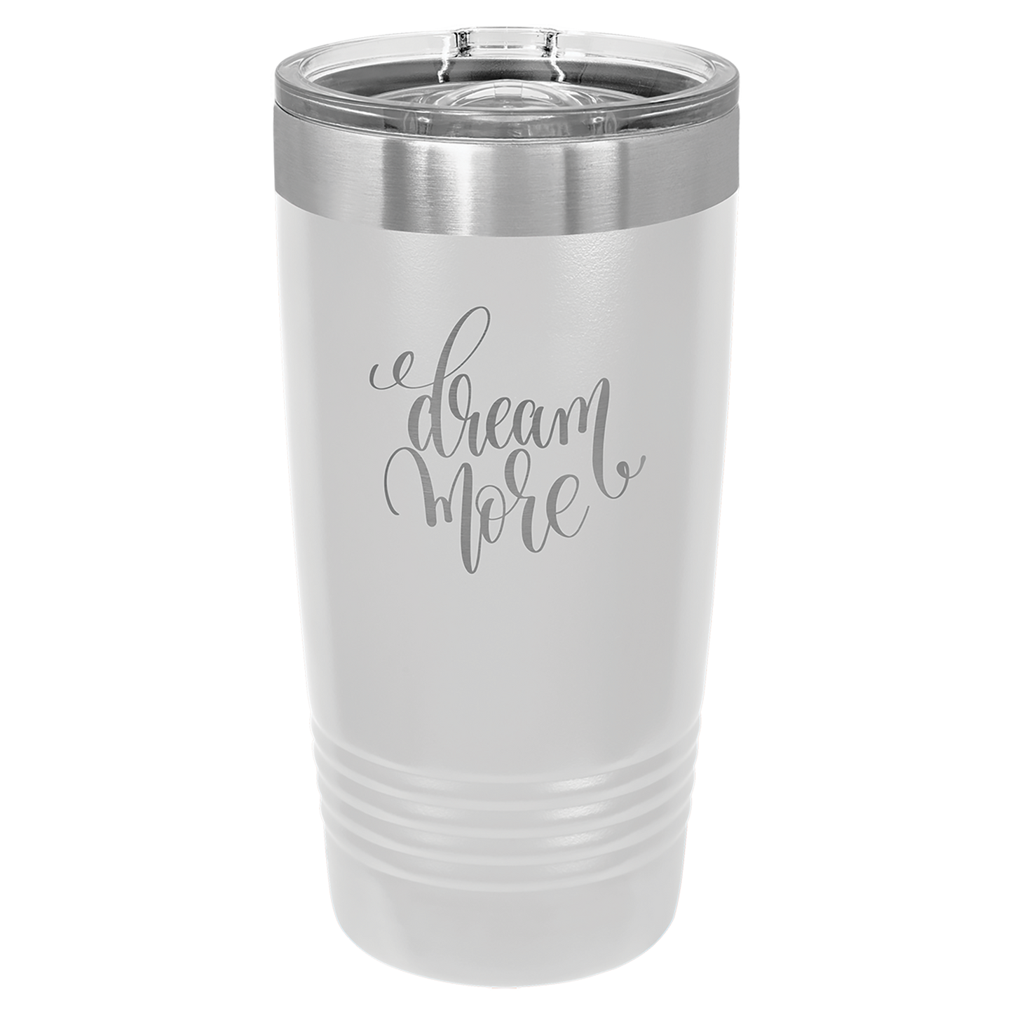 Polar Camel 20 oz. Ringneck Insulated Tumbler with Slider Lid and Silver Ring