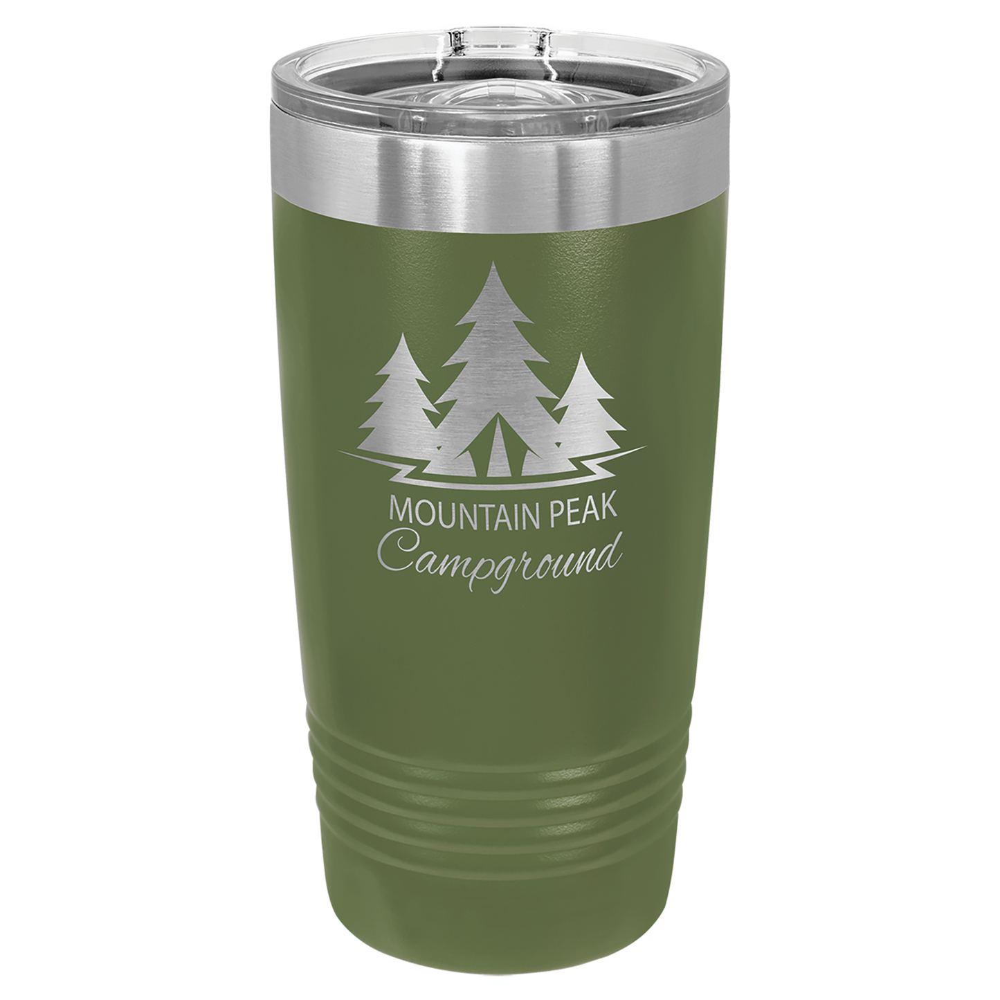 Polar Camel 20 oz. Ringneck Insulated Tumbler with Slider Lid and Silver Ring