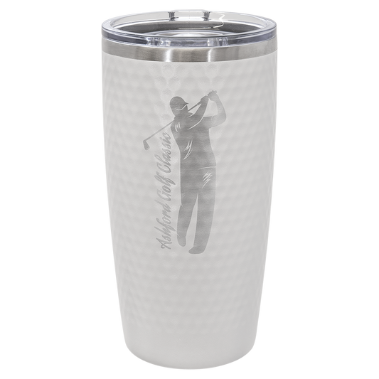 Polar Camel 20 oz. Golf Dimpled Tumbler with Slider Lid